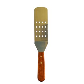 Spatula lyukacsos széles famintás nyelű