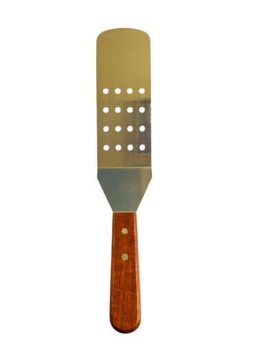 Spatula lyukacsos széles famintás nyelű