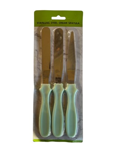 Cukrász spatula szett zöld