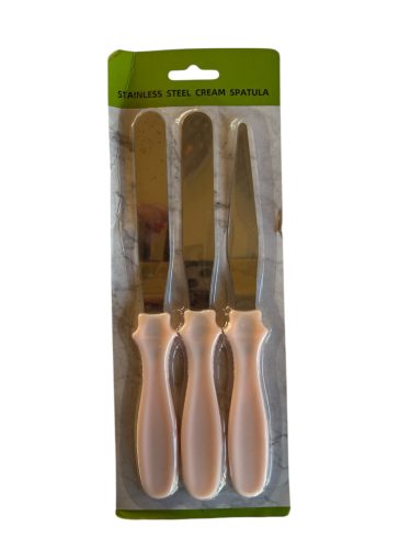 Cukrász spatula szett rózsaszín