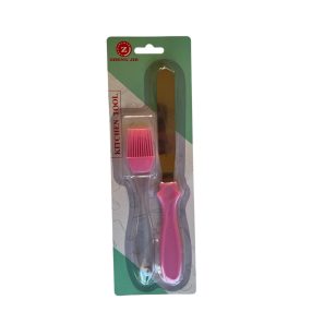 Palacsinta fordító + kenőecset rózsaszín