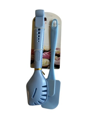 Húscsipesz + Spatula szett kék