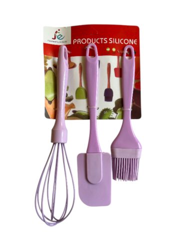 Habverő + spatula + ecset szett lila