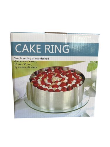 Állítható torta forma kör 10 cm magas
