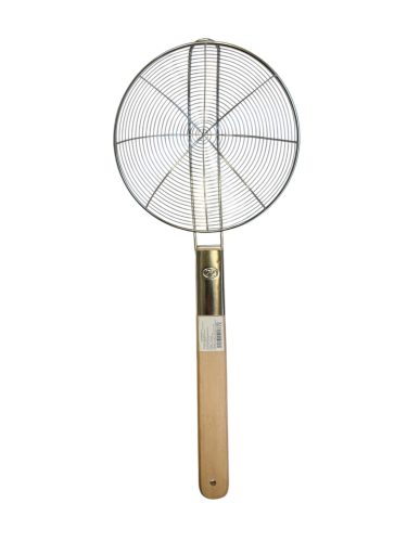 Szűrőkanál fanyelű kondérhoz 22 cm