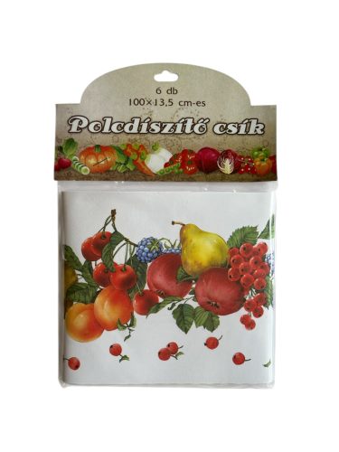 Polcdíszítő csík 6 db-os